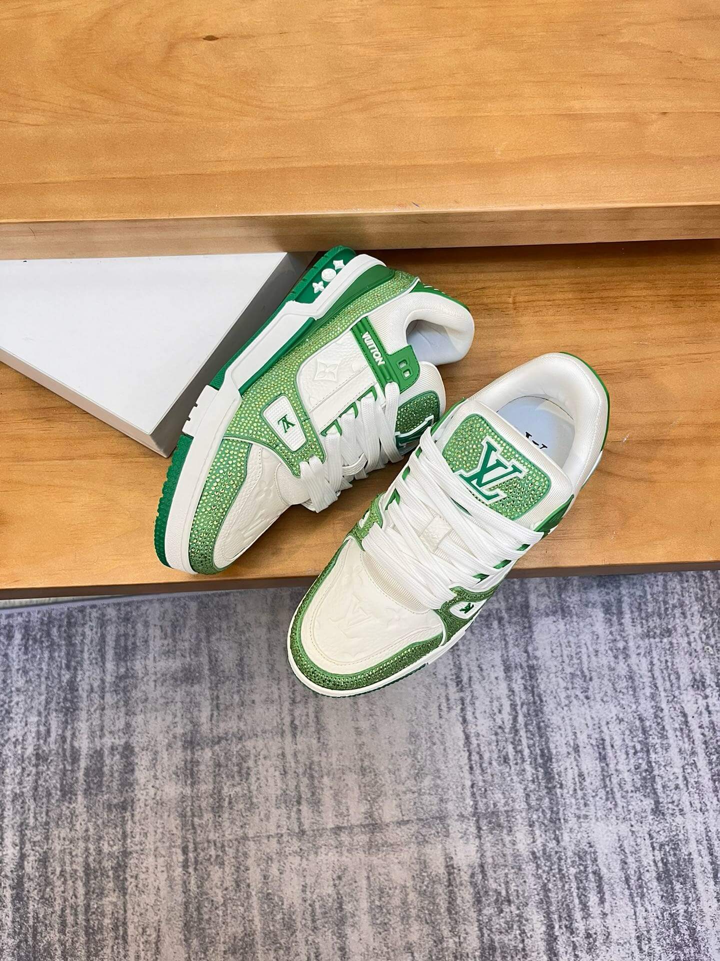 Green Crystal Sneakers