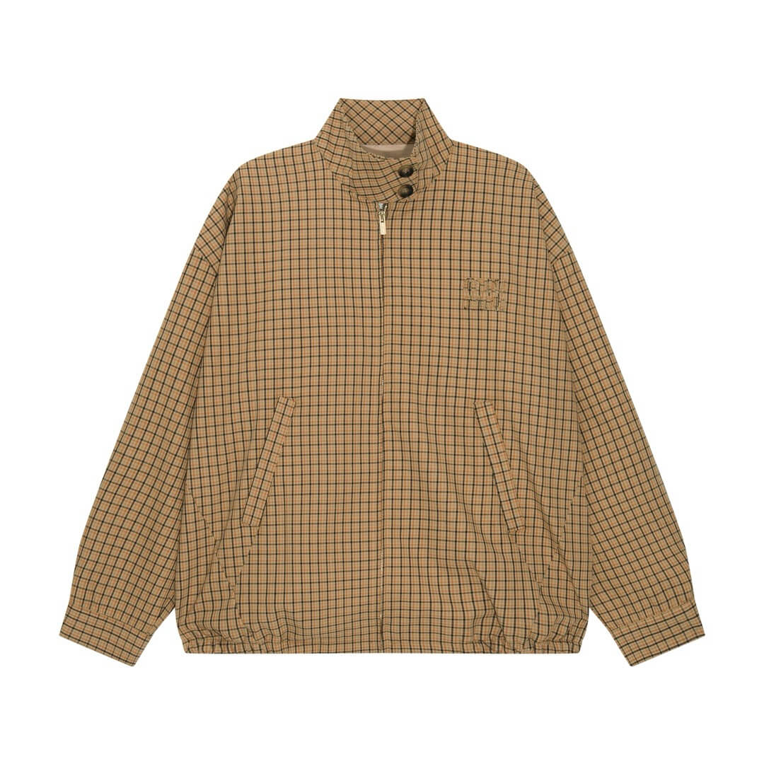 New Brown Plaid Jacket