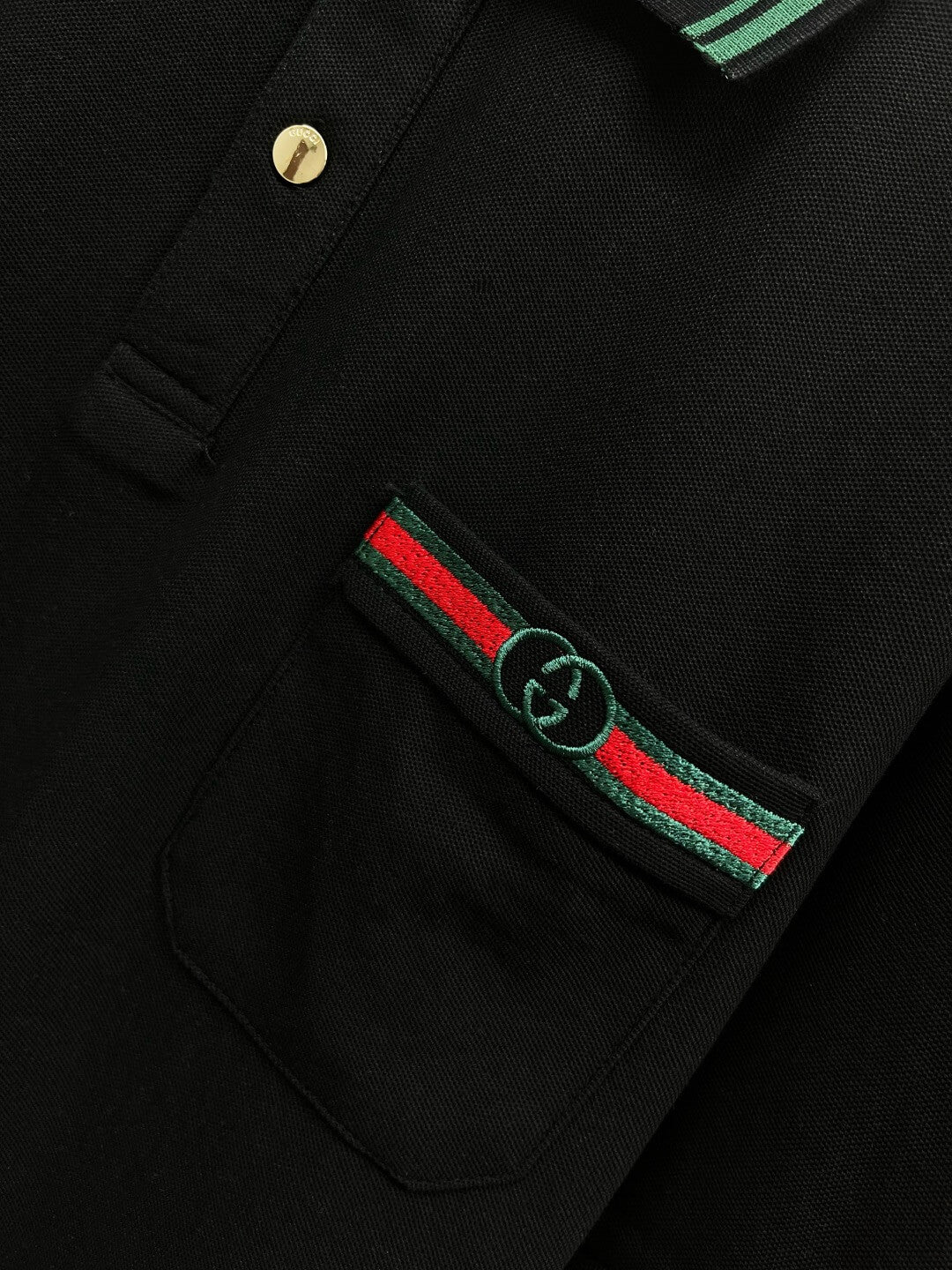 New Embroidered Pocket Polo Shirt