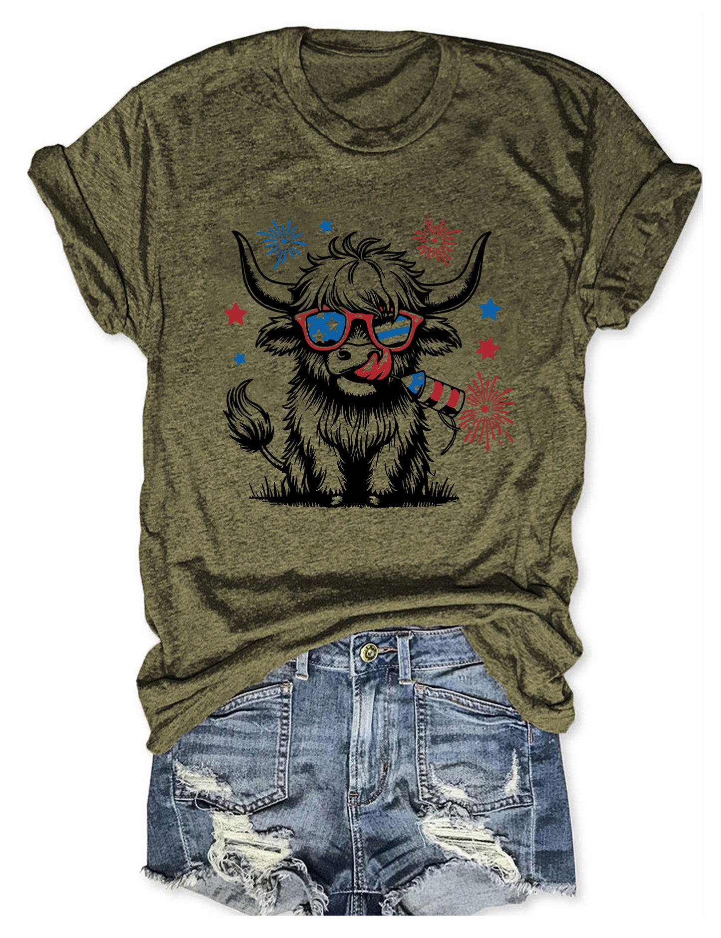 4th July Heifer T-Shirt