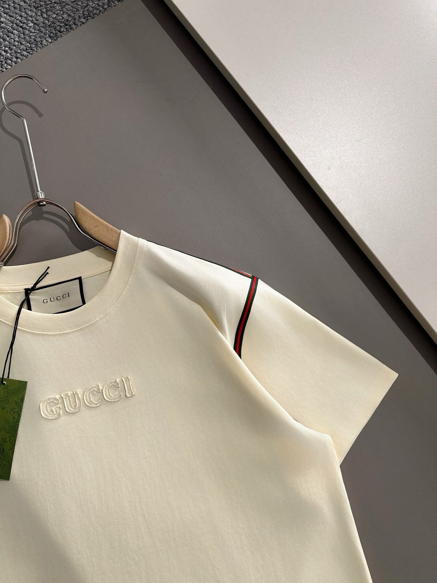 Letter Embroidered T Shirt