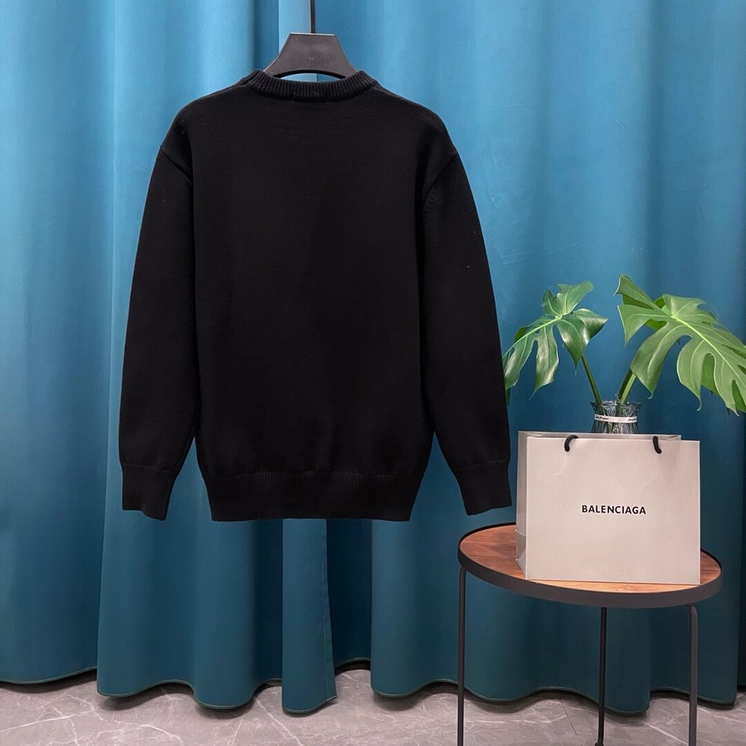Red Letter Embroidered Sweater