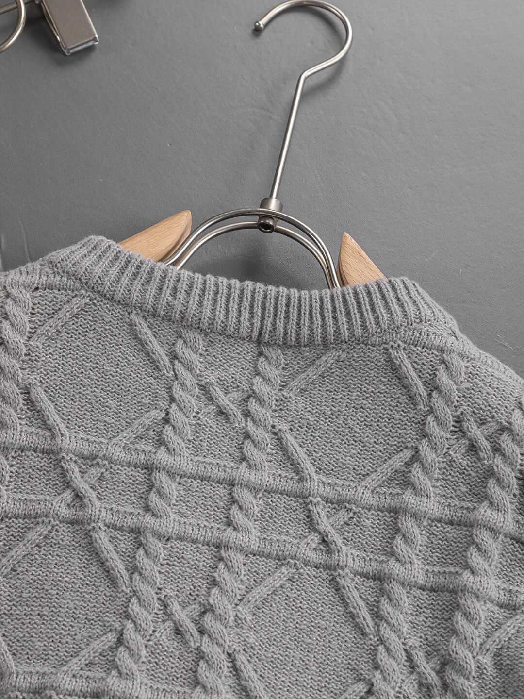 Rattan Plaid Crewneck Sweater