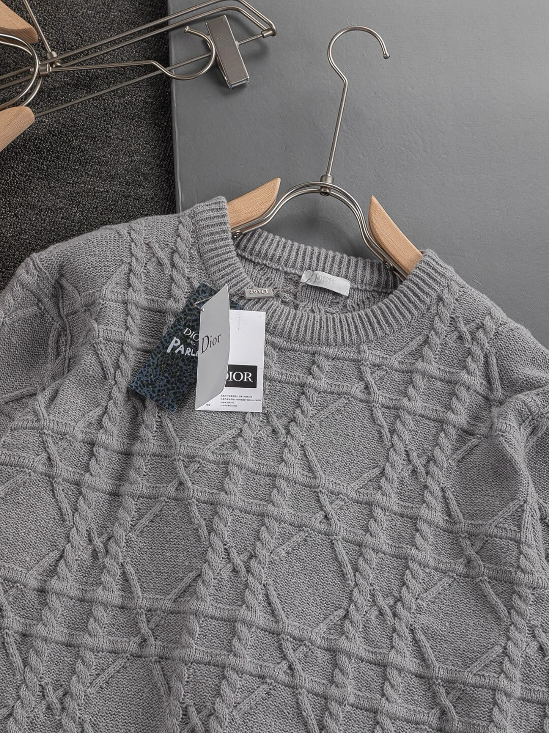 Rattan Plaid Crewneck Sweater