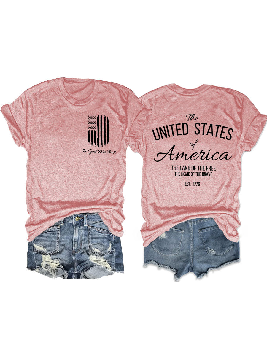 In God We Trust America Flag T-shirt