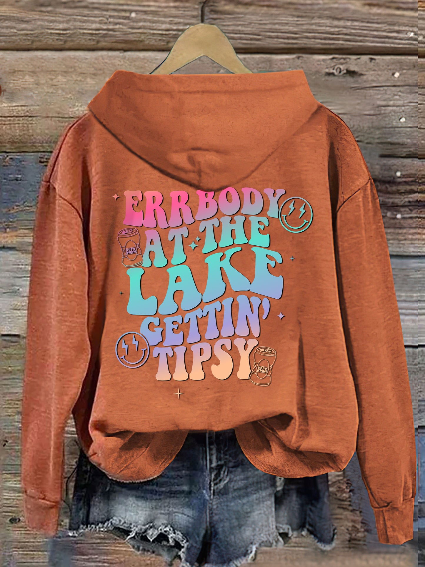 Errbody At The Lake Gettin Tipsy Hoodie