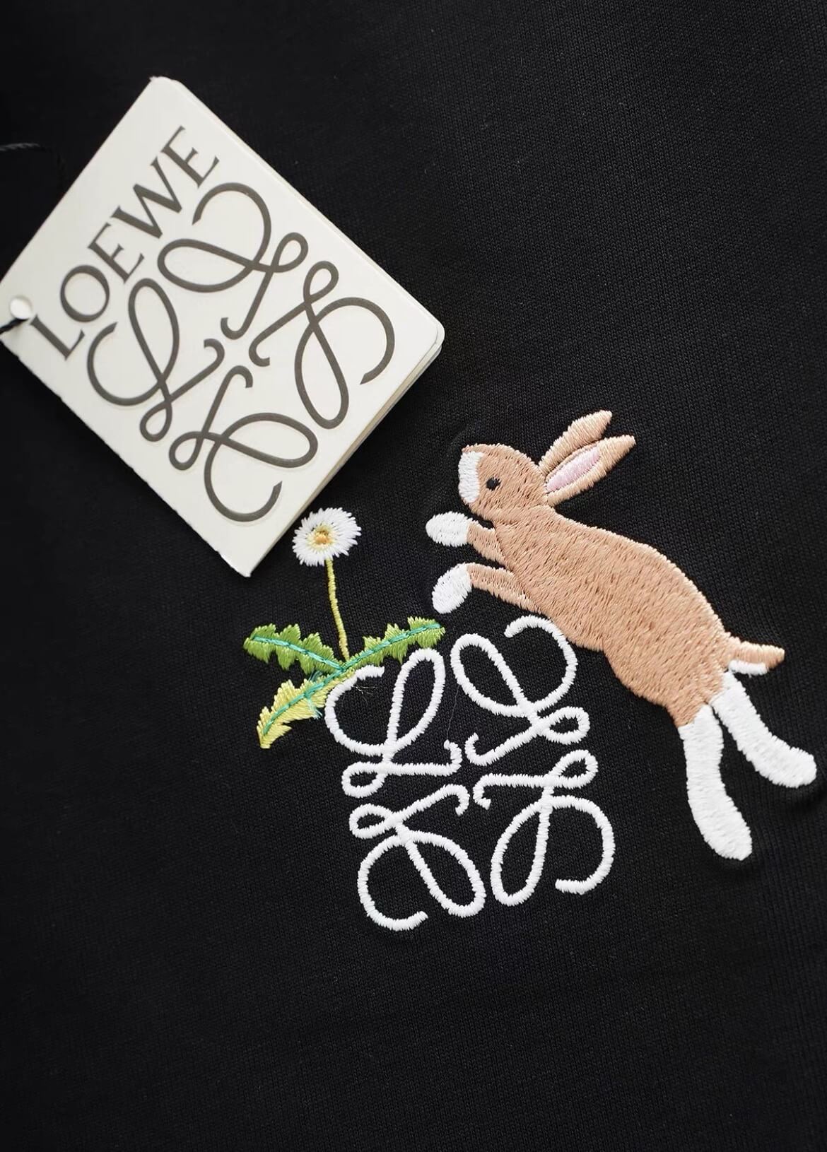 Rabbit Embroidery T Shirt