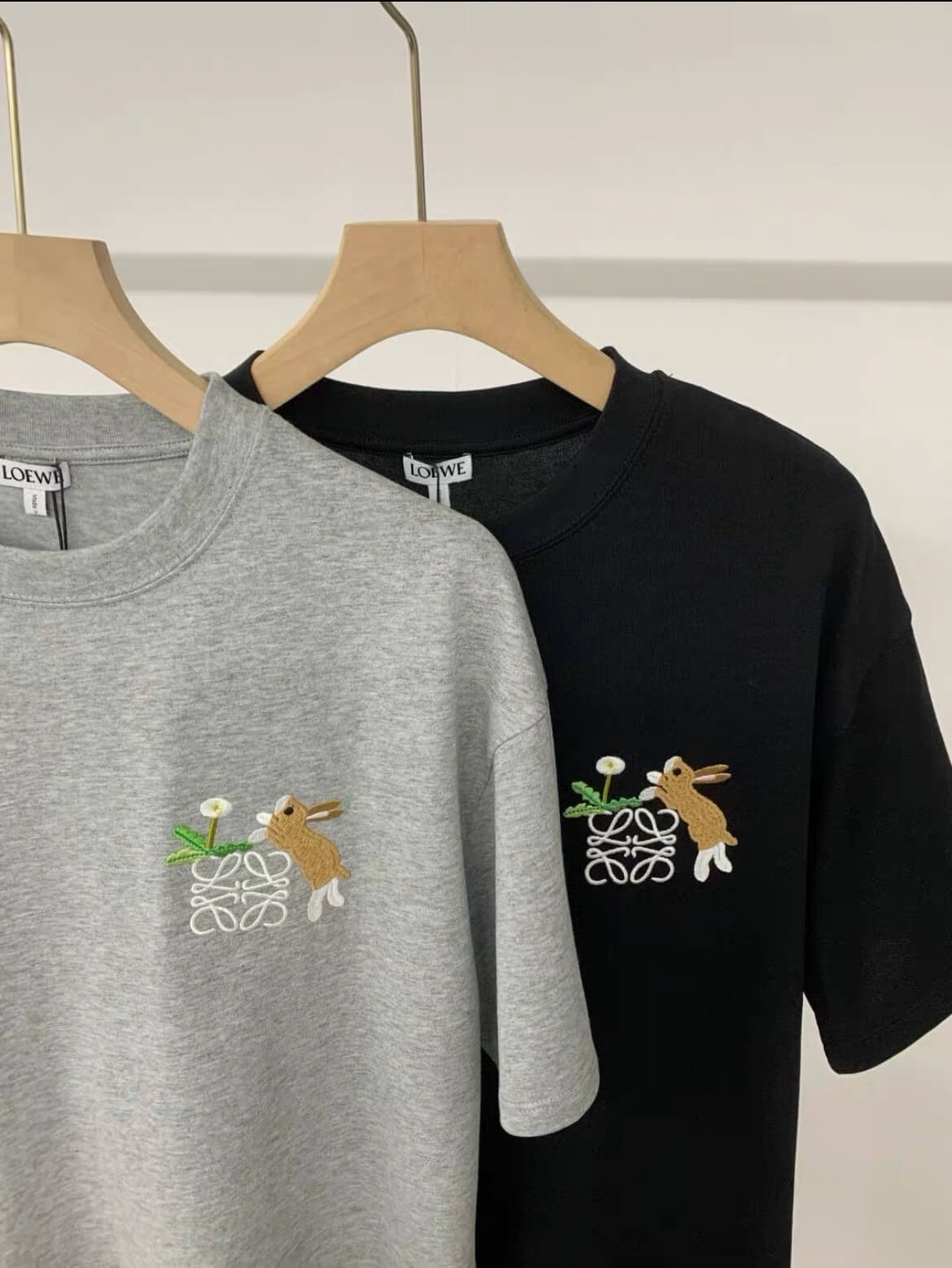 Rabbit Embroidery T Shirt