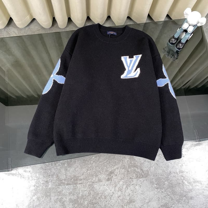 Classic Jacquard Knit Wool Sweater