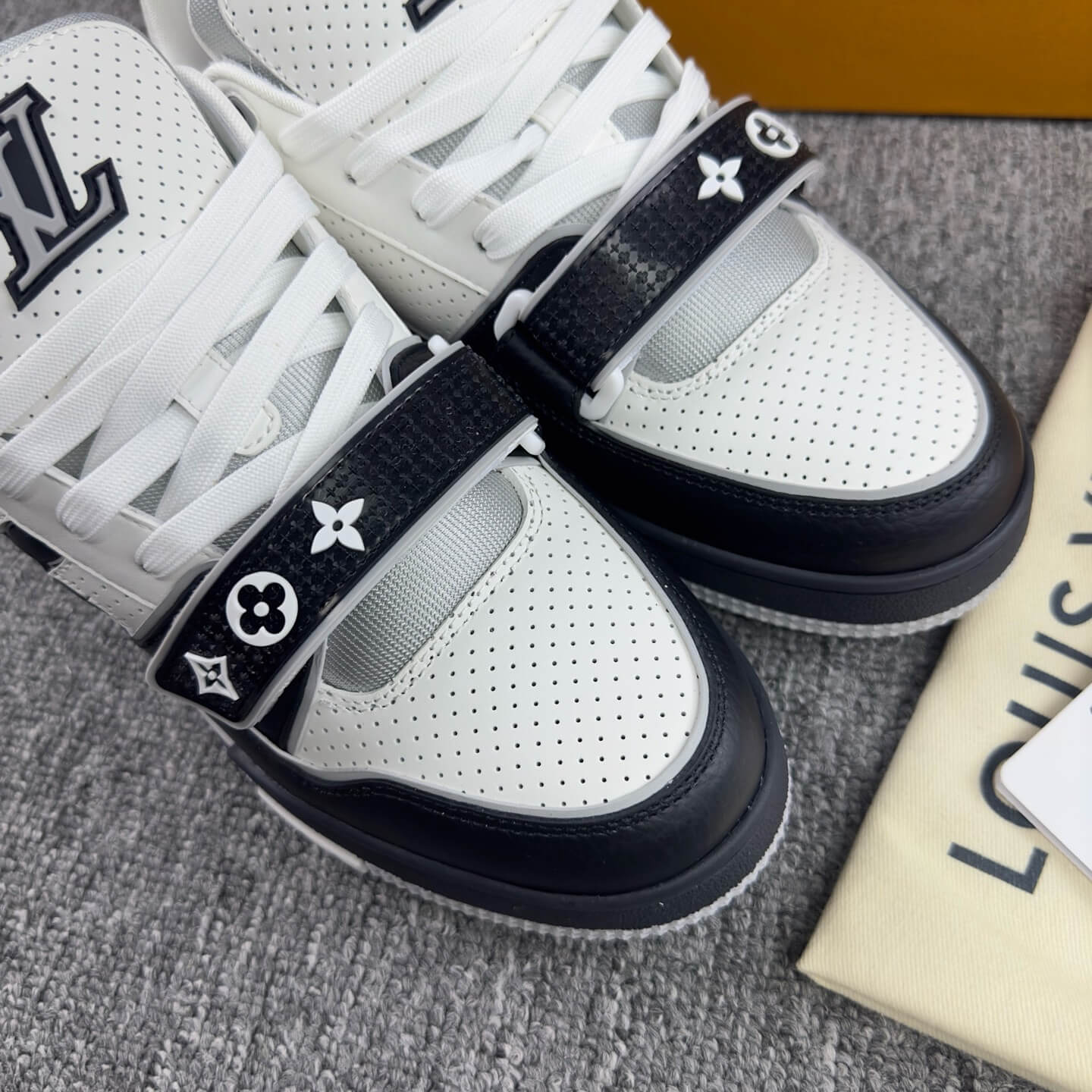 New Black Velcro Strap Sneakers