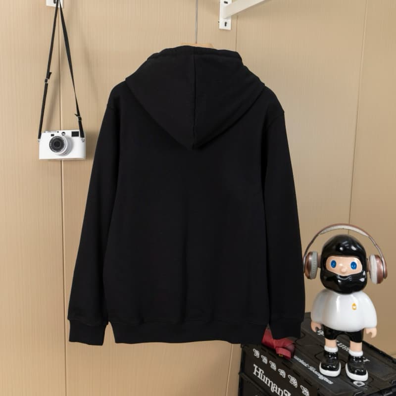 Letter Embroidery Drawstring Pocket Hoodie