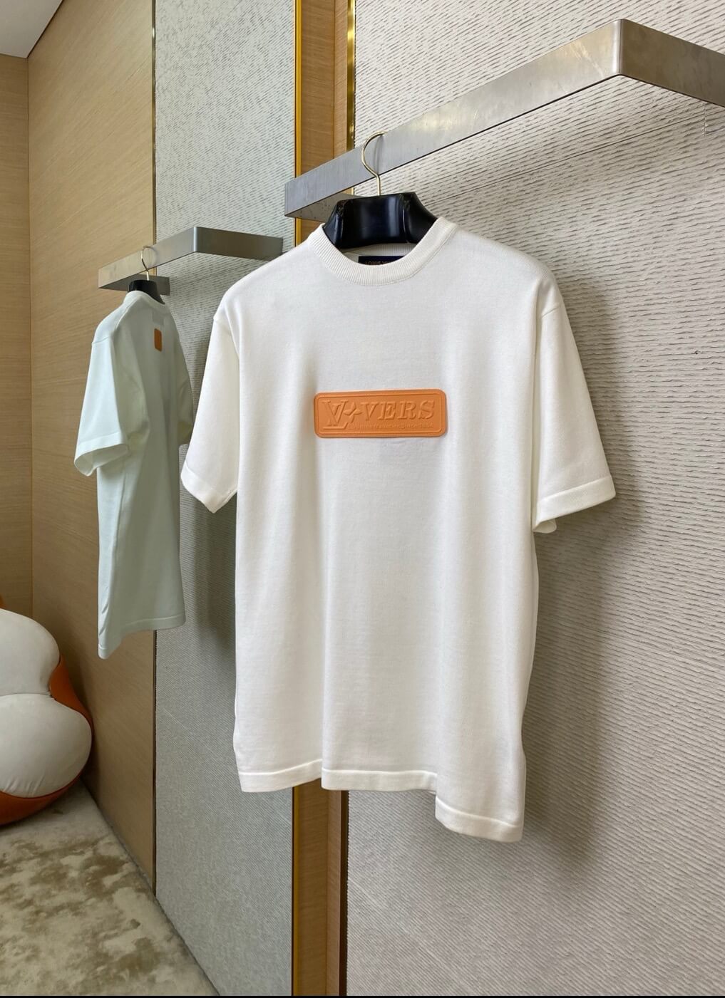 Embossed Pattern T Shirt