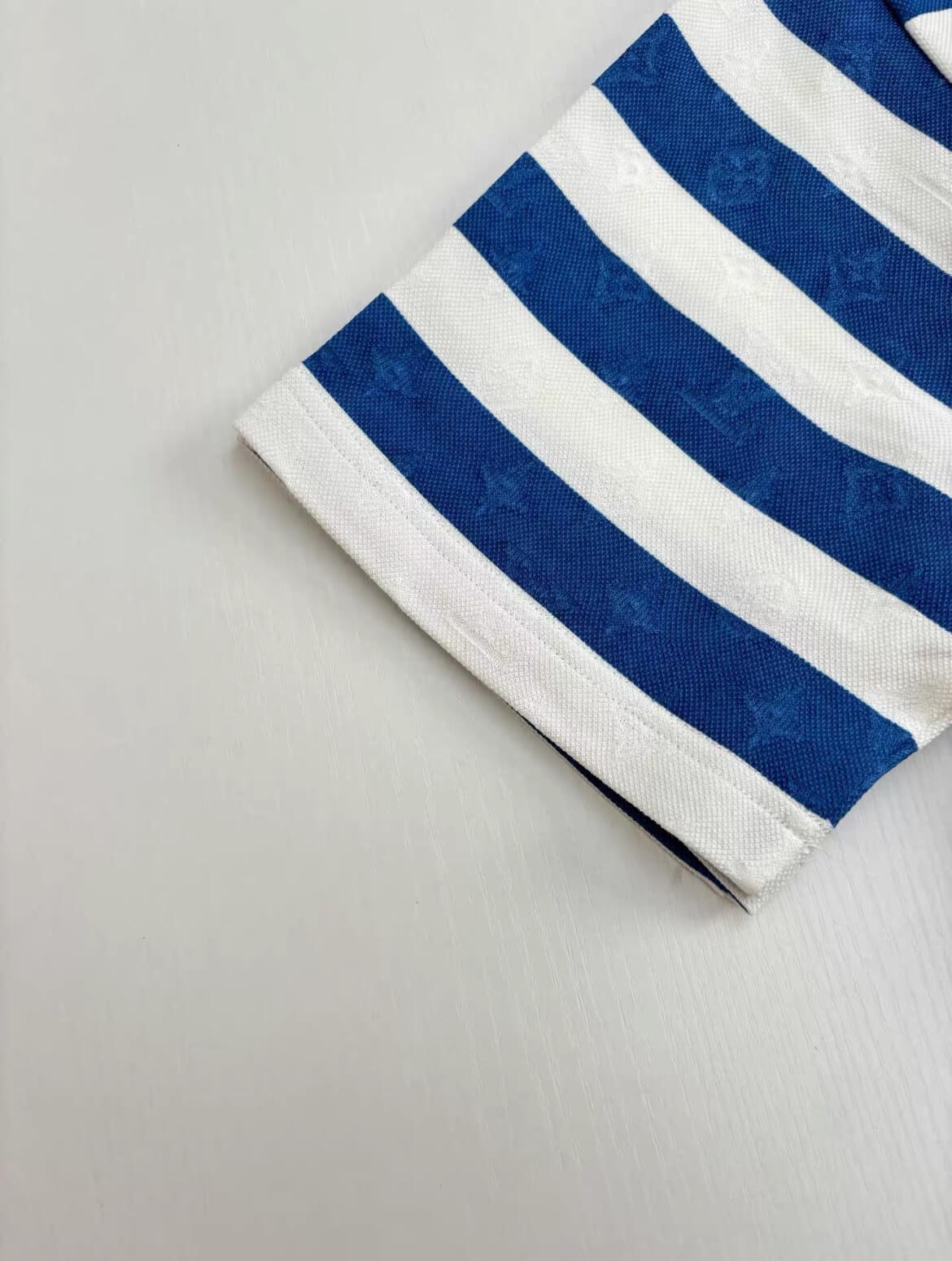 Blue Striped Polo Shirt