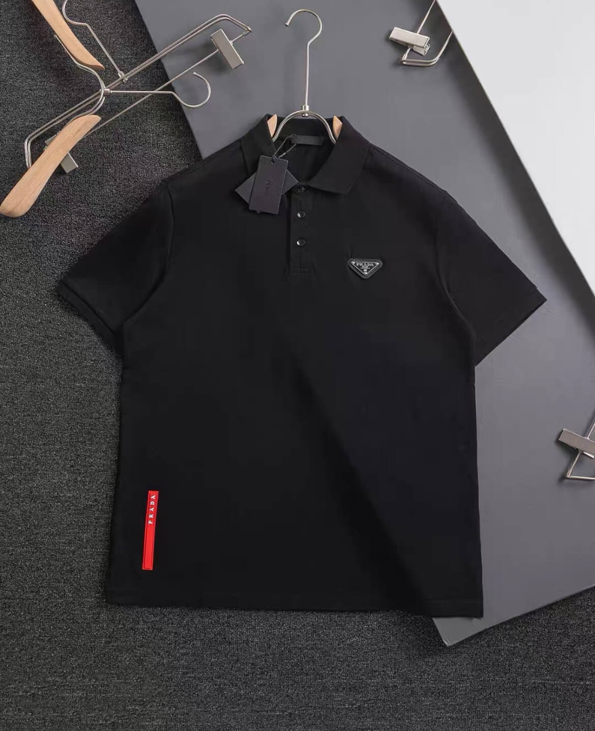 Metal Triangle On Chest T Shirt