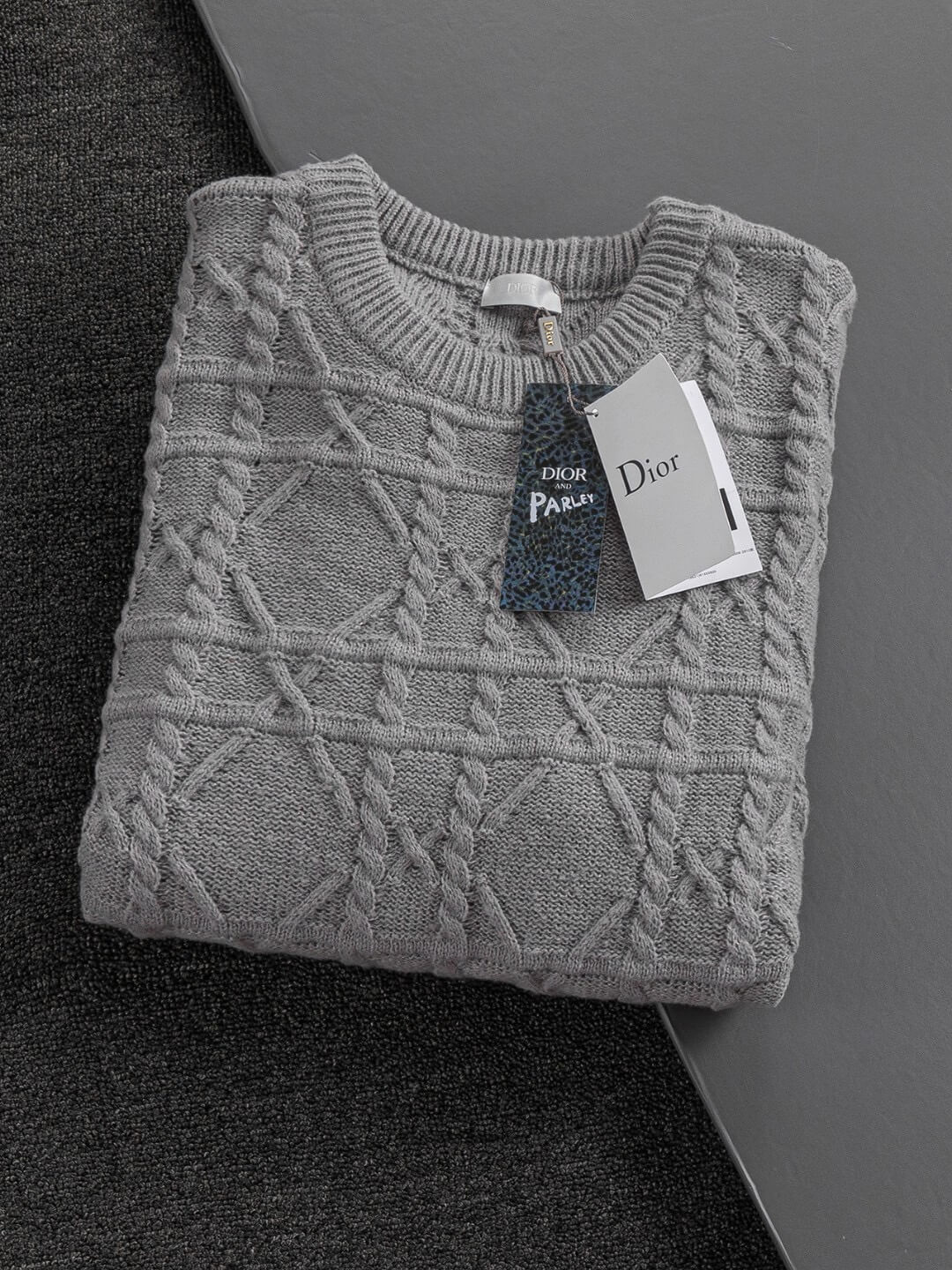 Rattan Plaid Crewneck Sweater