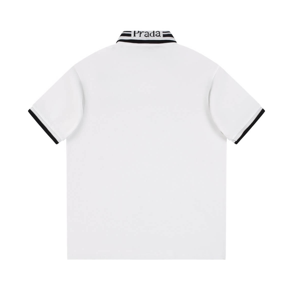 Letter Embroidery Collar Polo Shirt