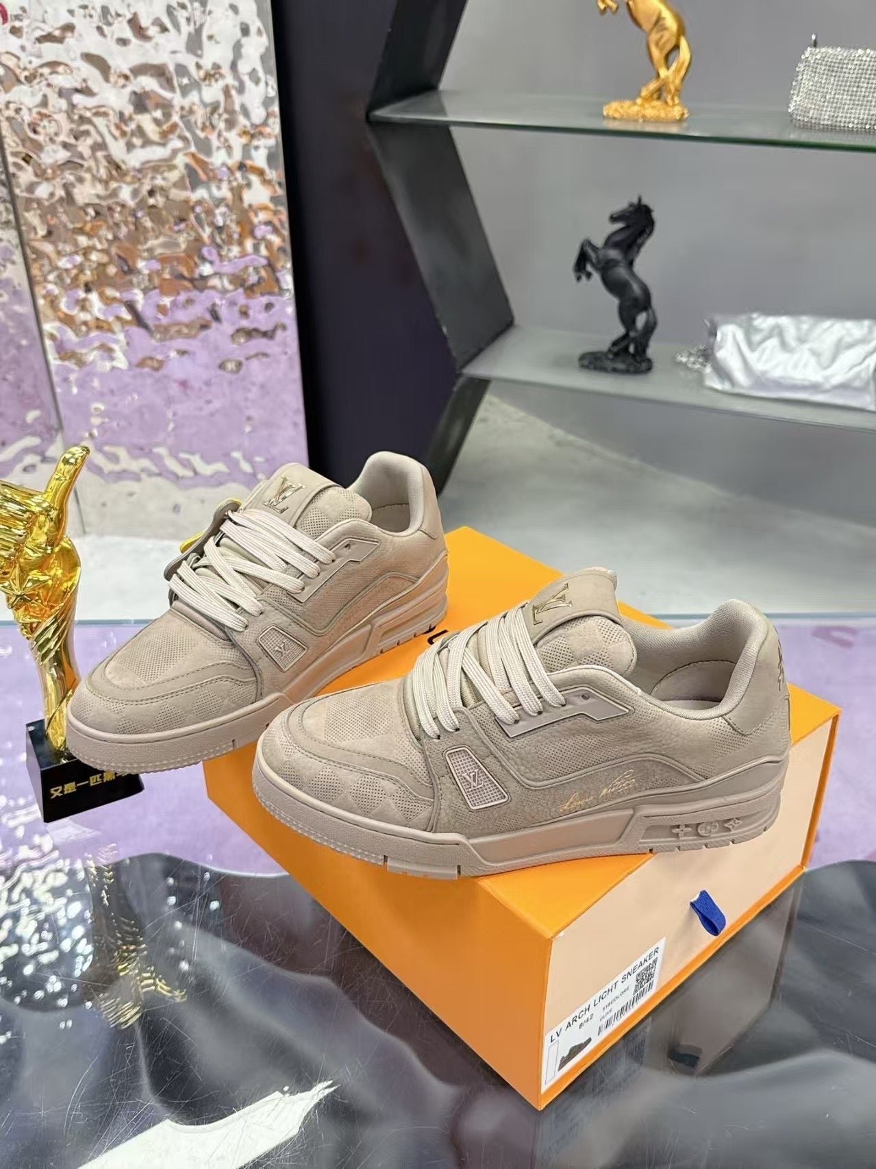 Brown Minimalist Sneakers