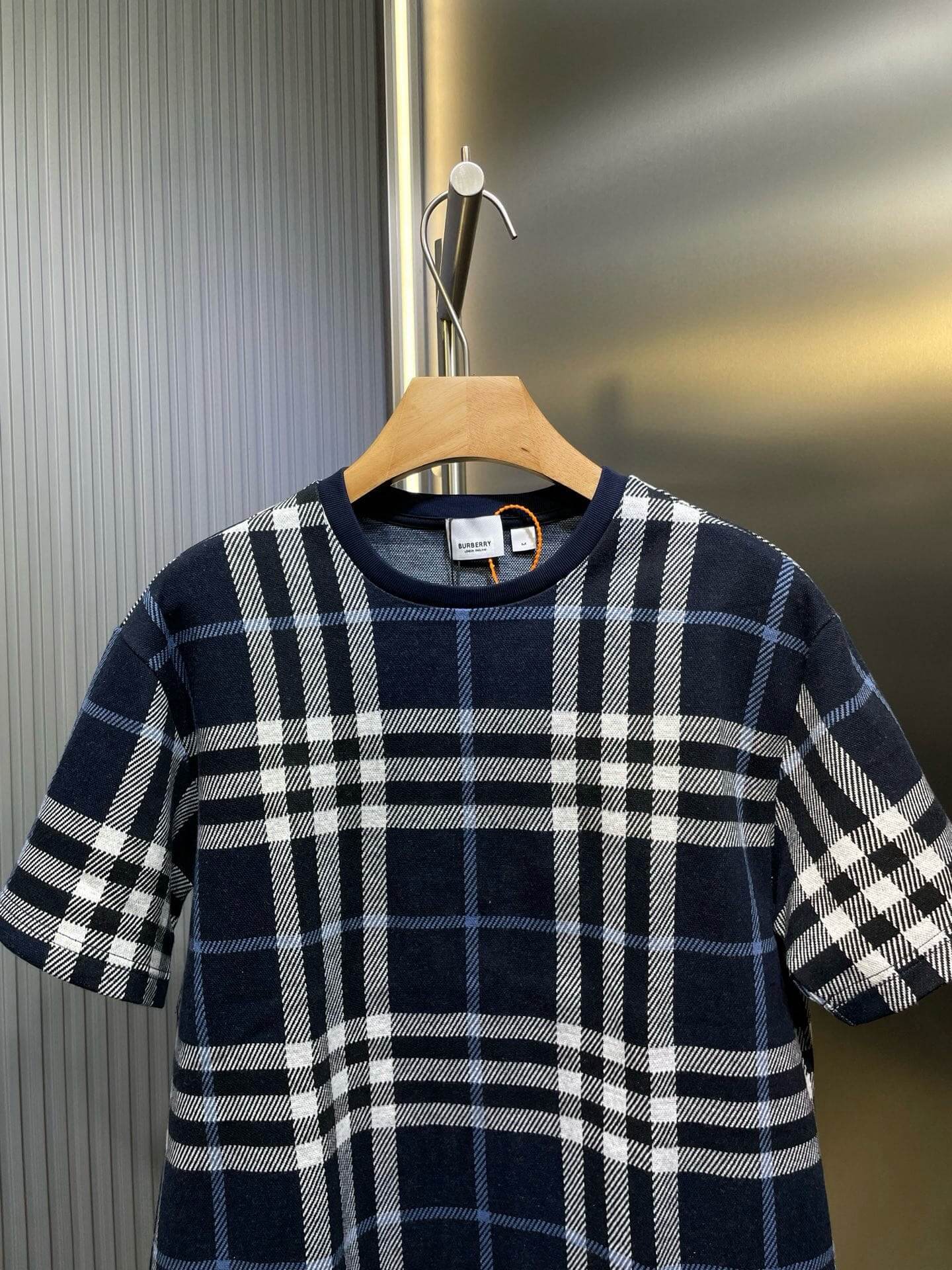 Retro Knit Check T-Shirt