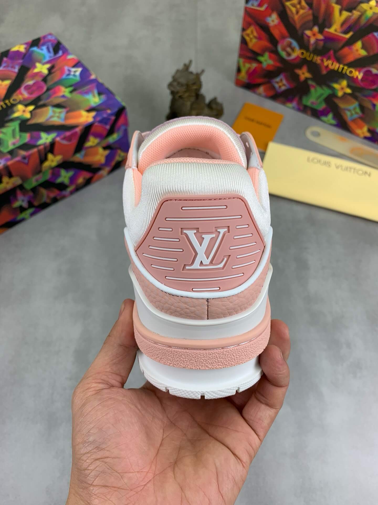 Pink-Laced Sneakers