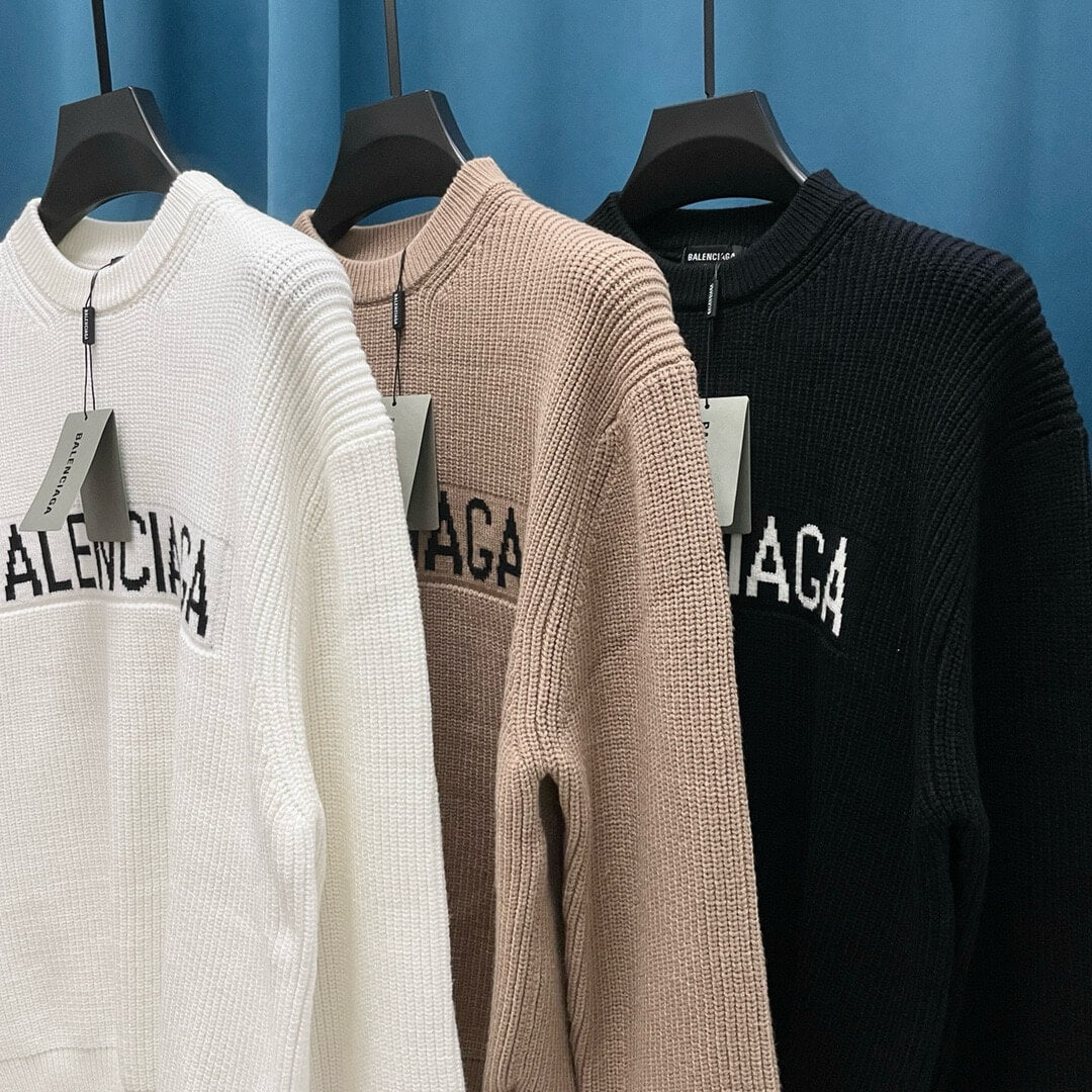 Classic Letter Embroidered Sweater