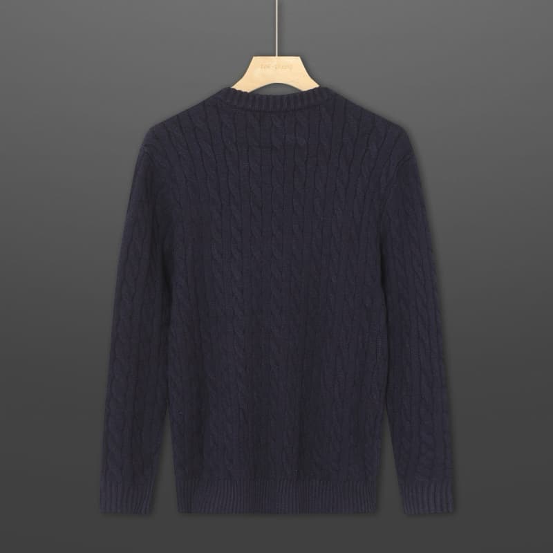 Cable-Knit Crewneck Sweater