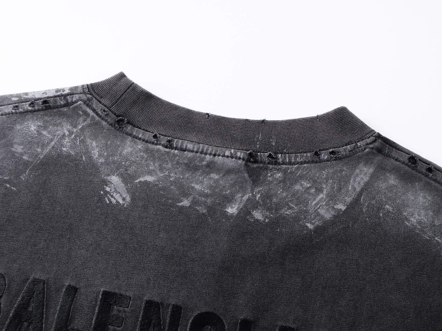 Embroidered Distressed Vintage T-Shirt