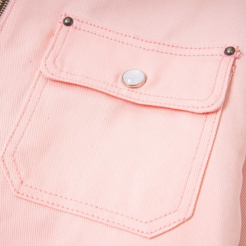 Pink Deer-Texture Brown Collar Jacket