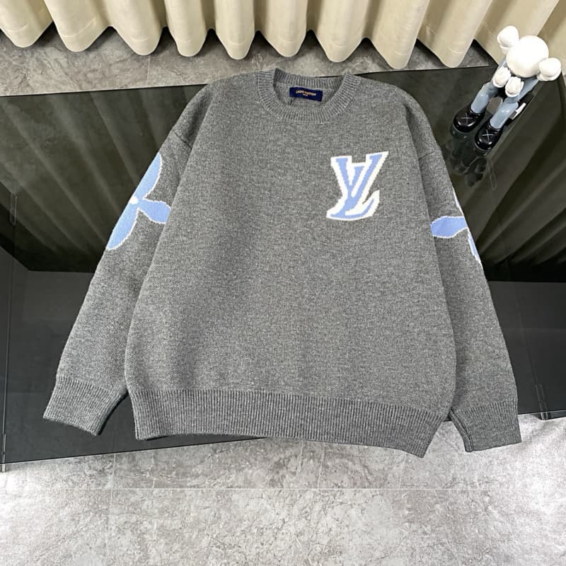 Classic Jacquard Knit Wool Sweater