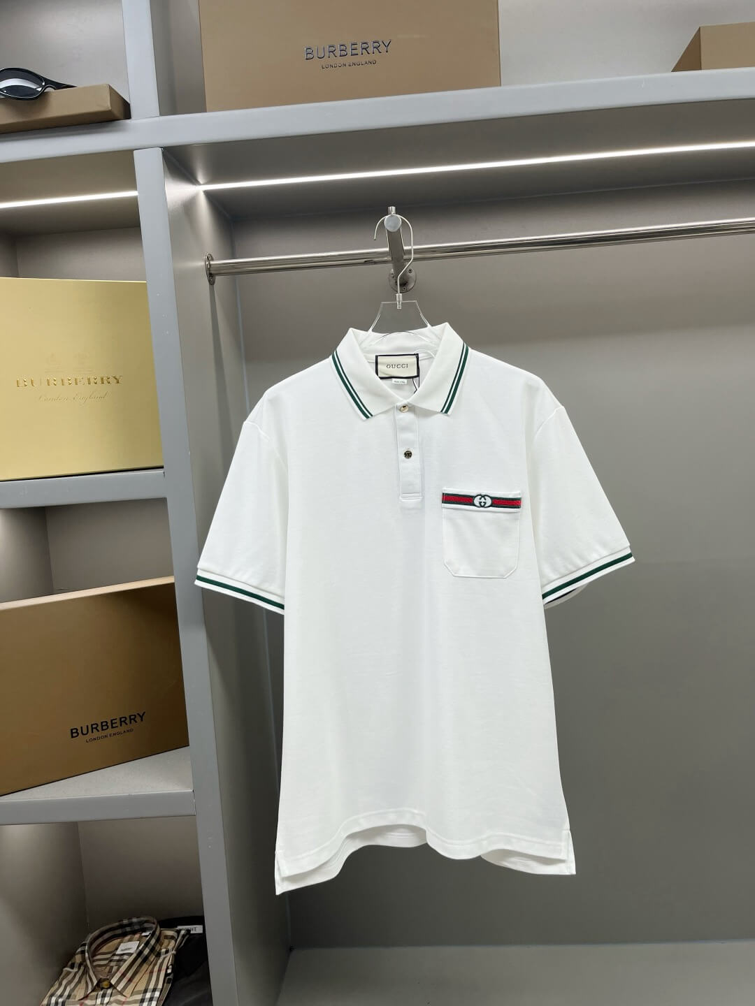 New Embroidered Pocket Polo Shirt