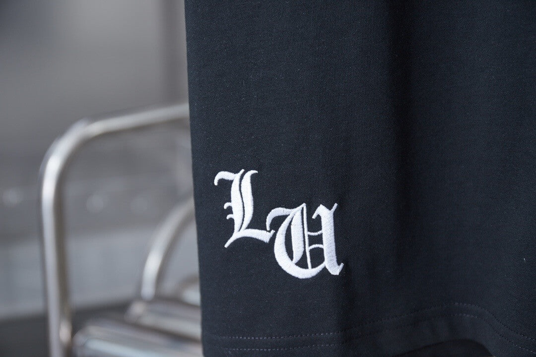 Leather Patch Print T Shirt
