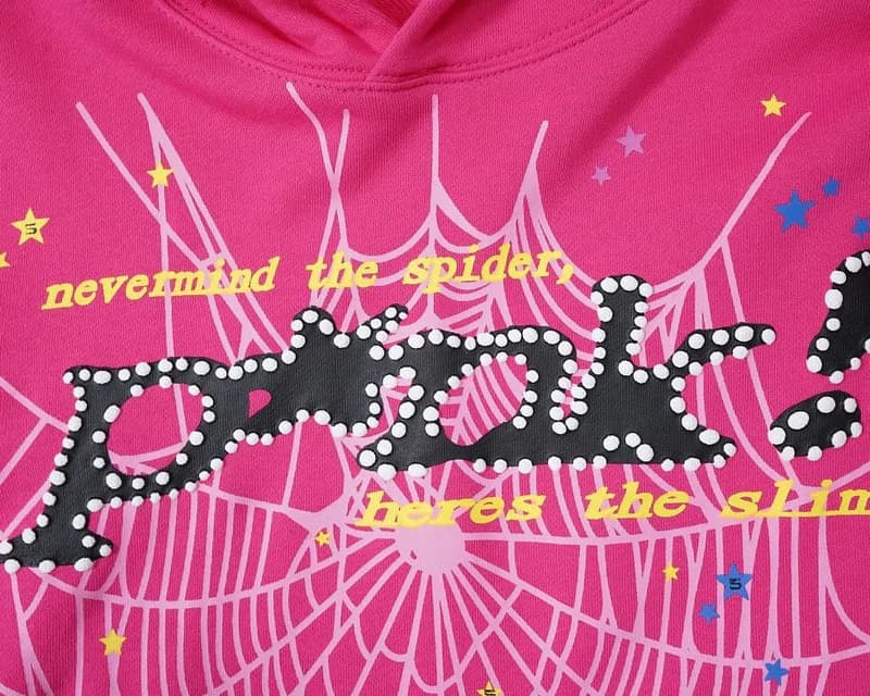 Classic Web Black & Pink Hoodie