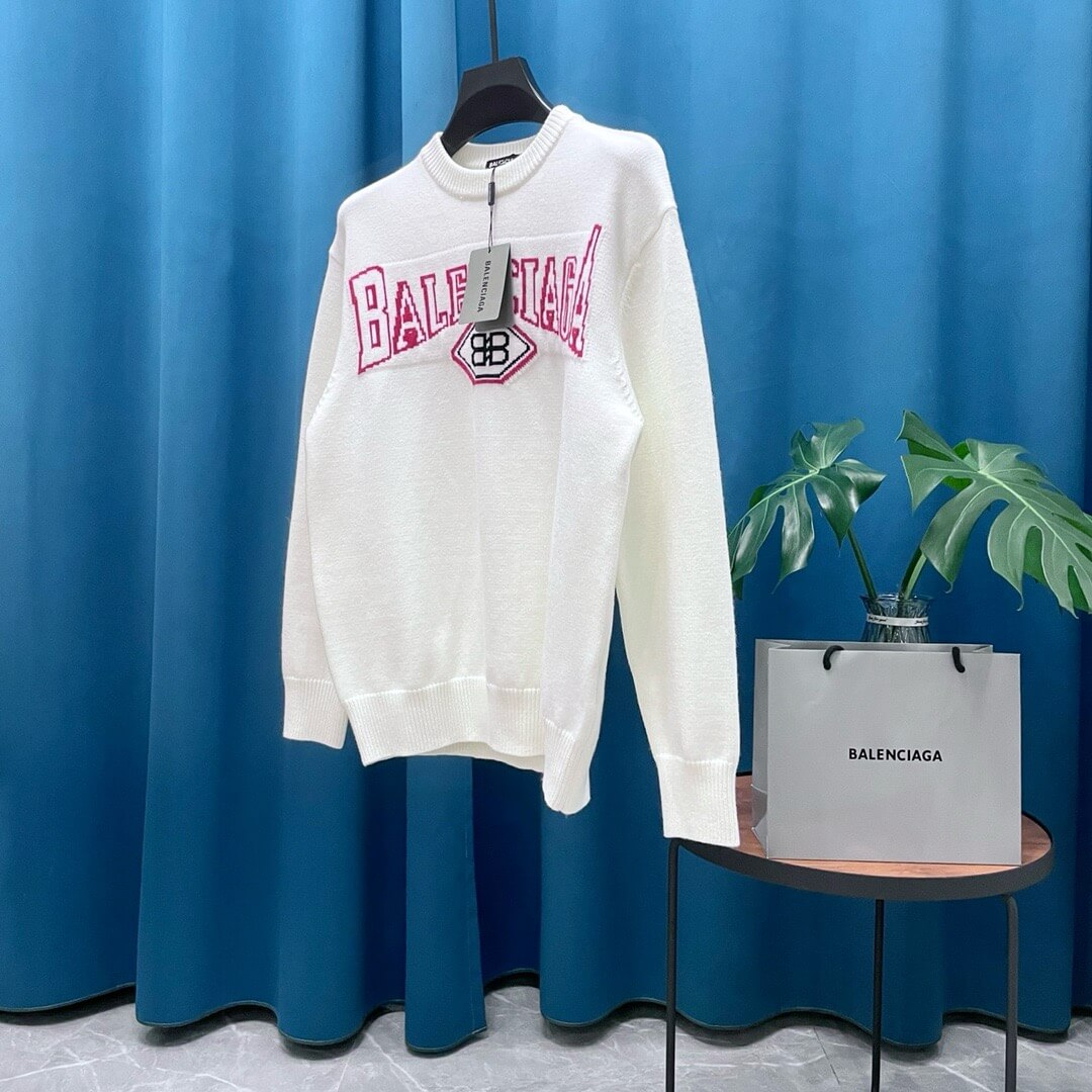 Red Letter Embroidered Sweater