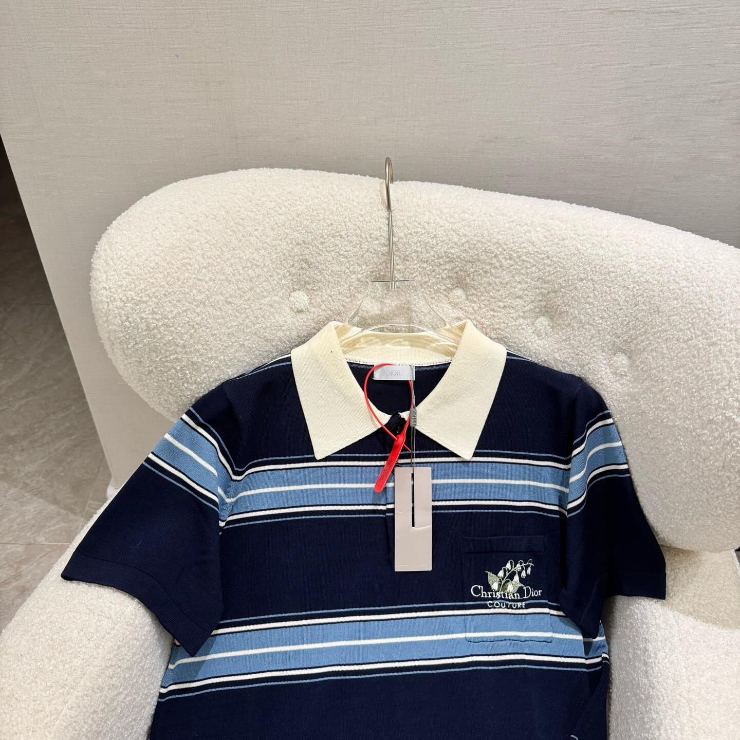 Classic Striped Polo Shirt