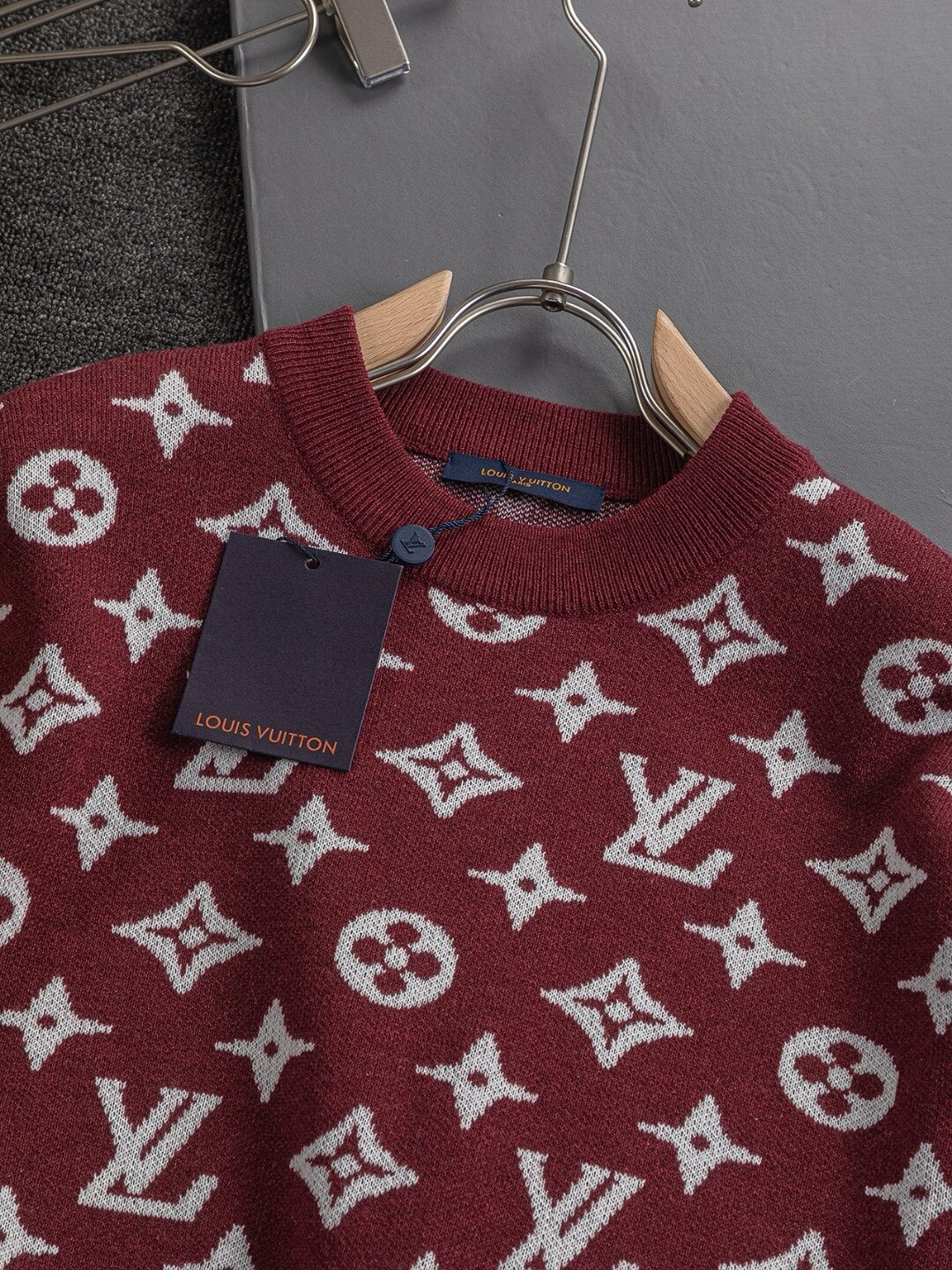 Red All-Over Print Sweater
