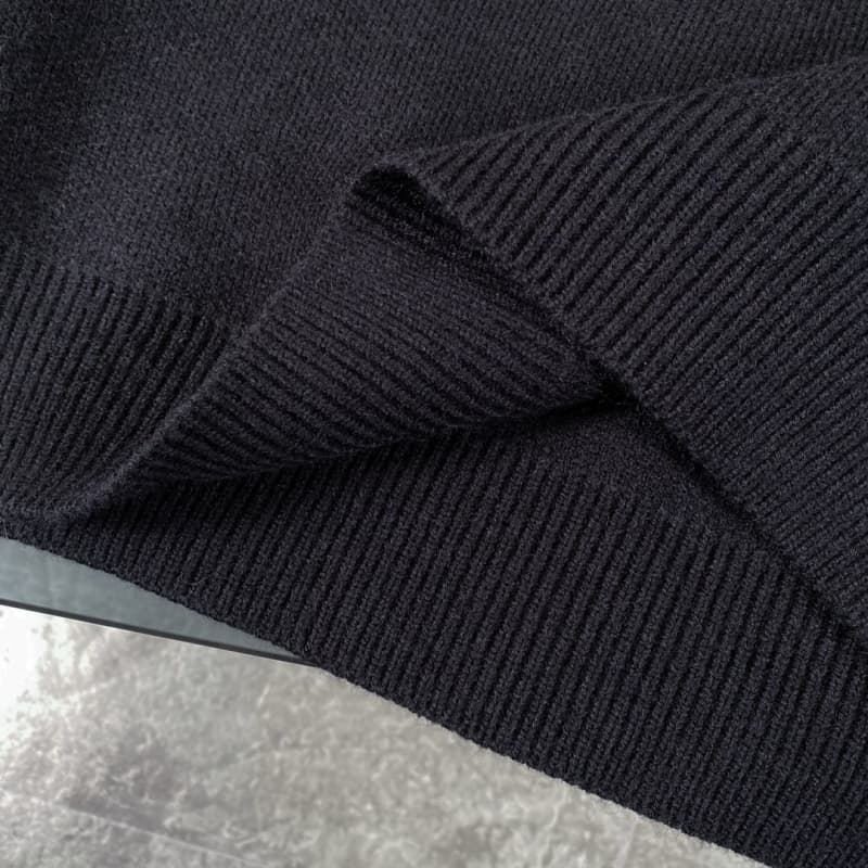 Classic Jacquard Knit Wool Sweater