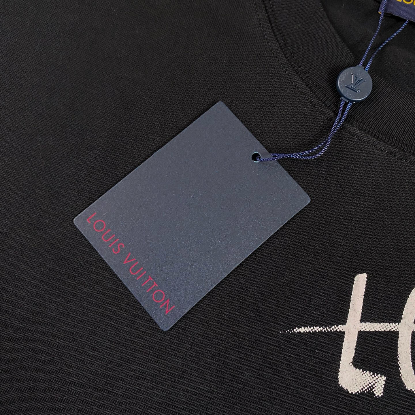 Hand-Drawn Print T-Shirt