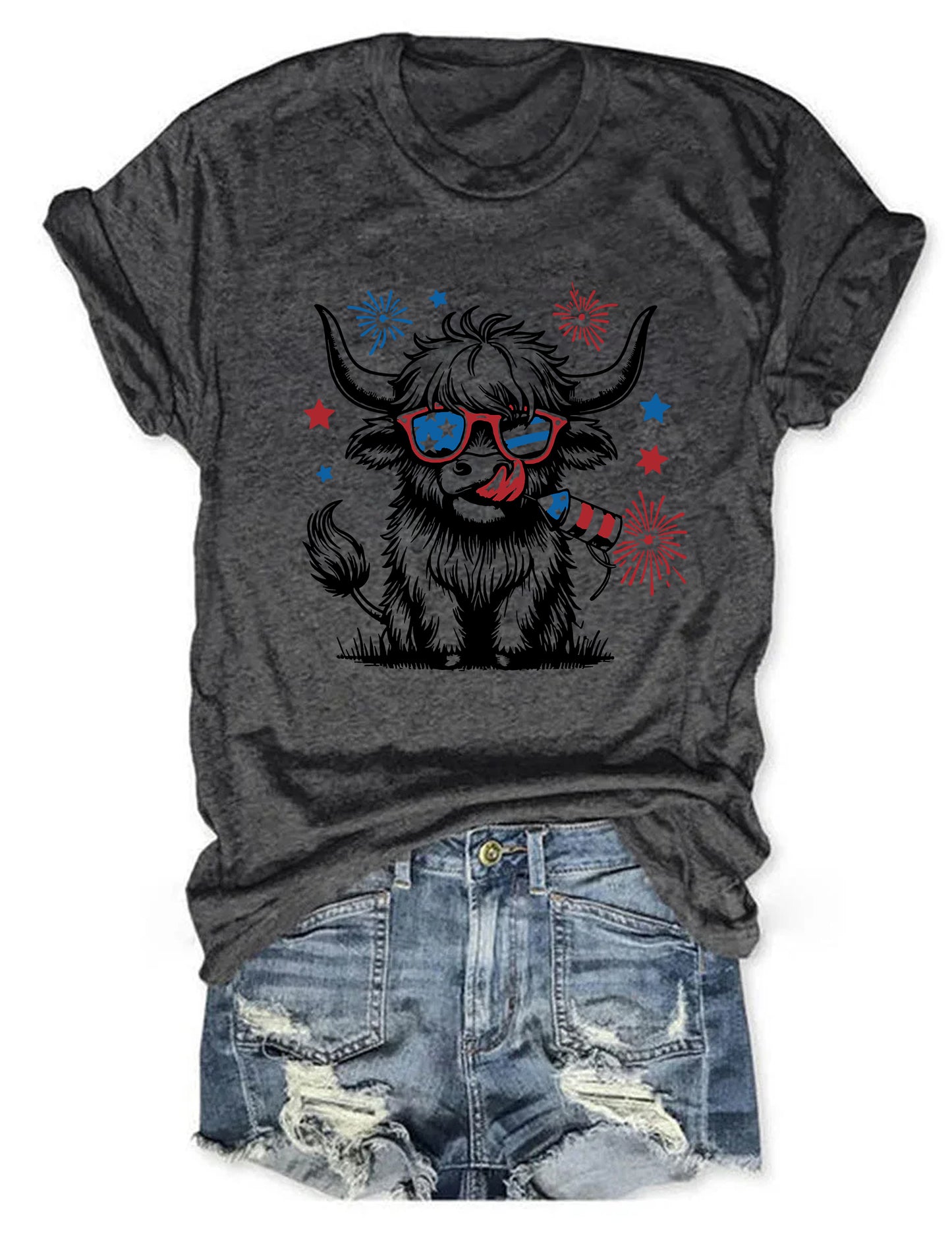 4th July Heifer T-Shirt