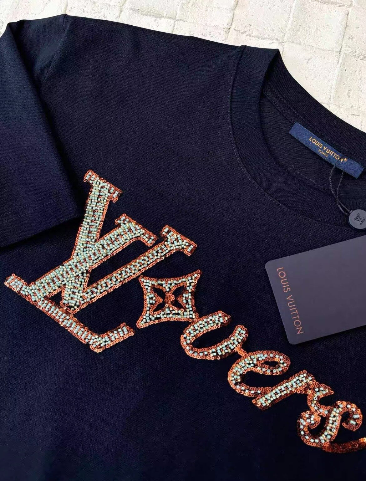 Embroidered Sequin Craft T-shirt