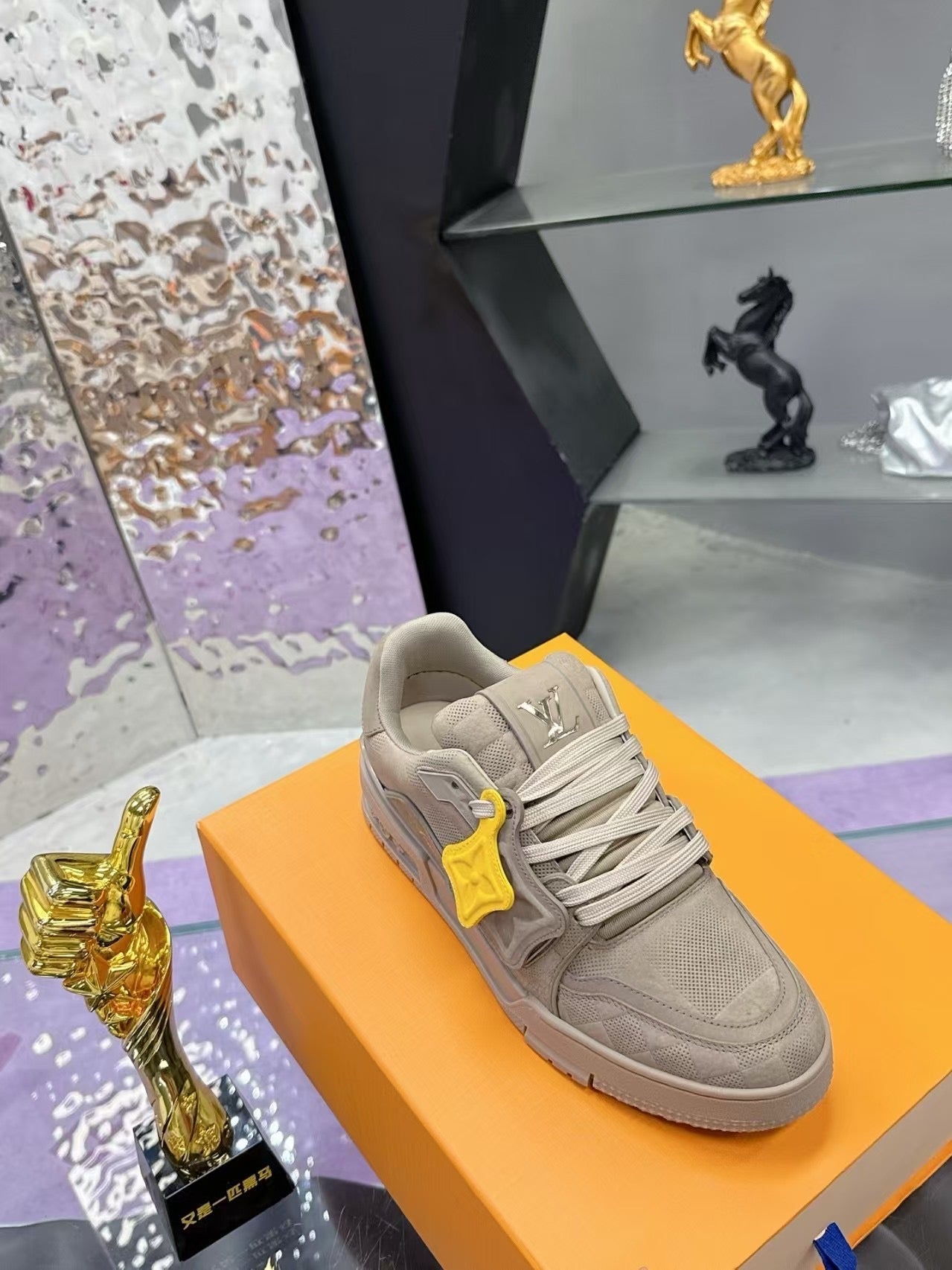 Brown Minimalist Sneakers