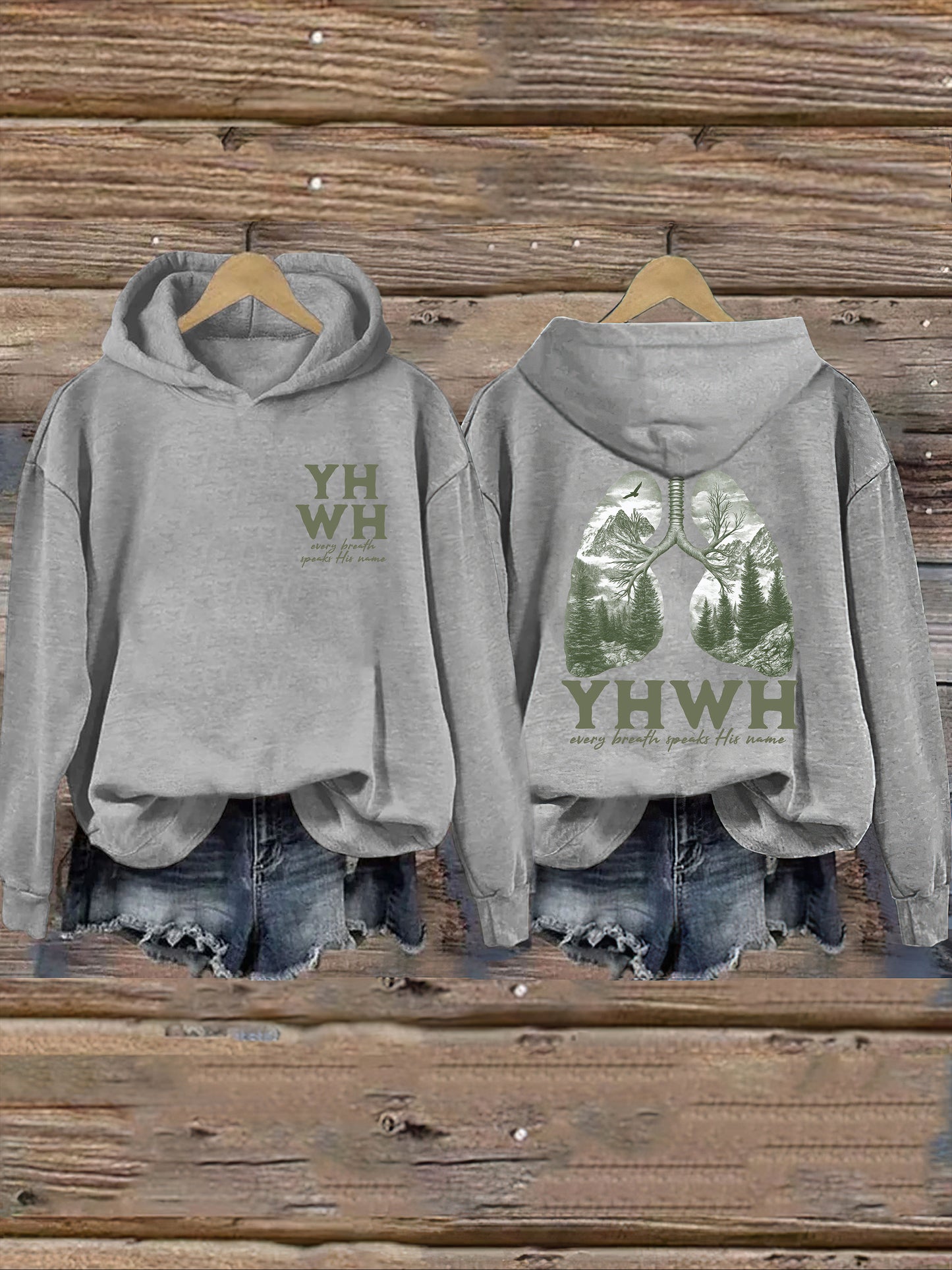 Yhwh Lungs Christian Hoodie