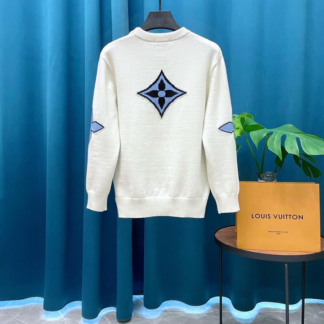 New Jacquard Wool Knit Sweater