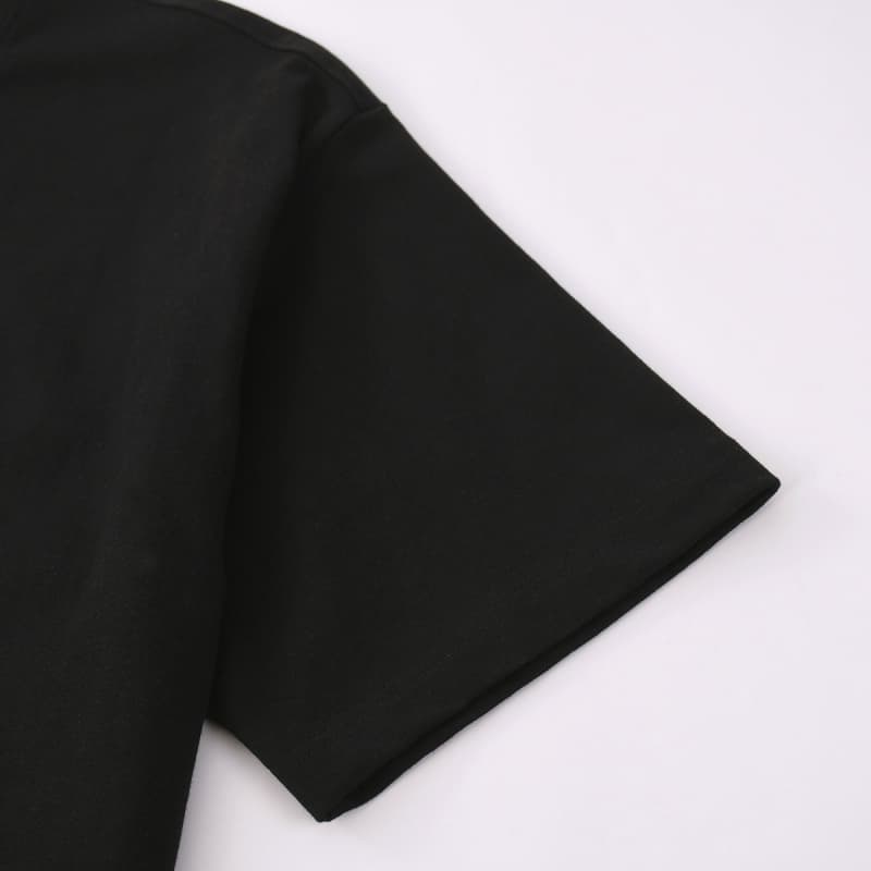 Hand-Cut Applique Embroidered T-Shirt