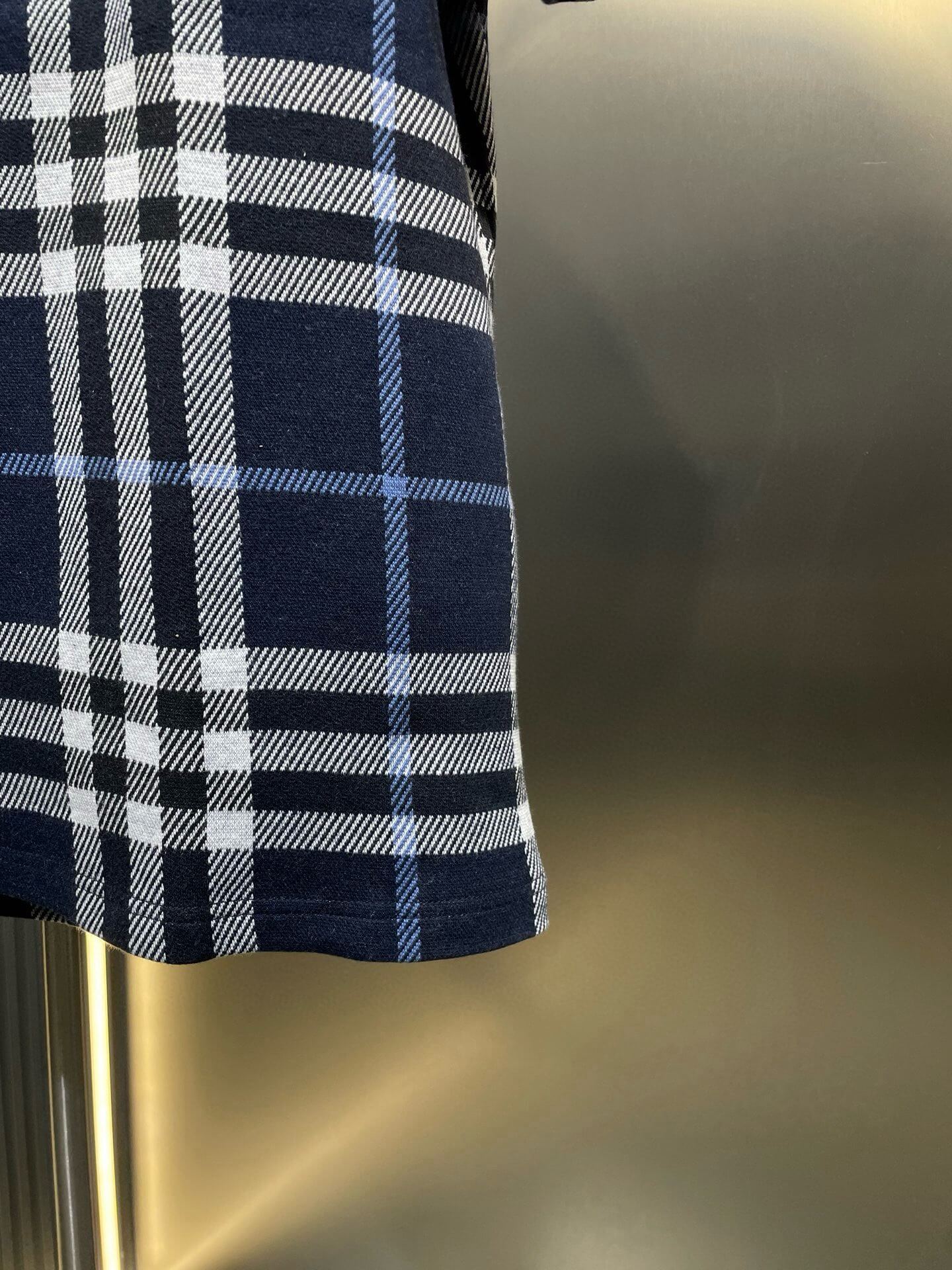Retro Knit Check T-Shirt