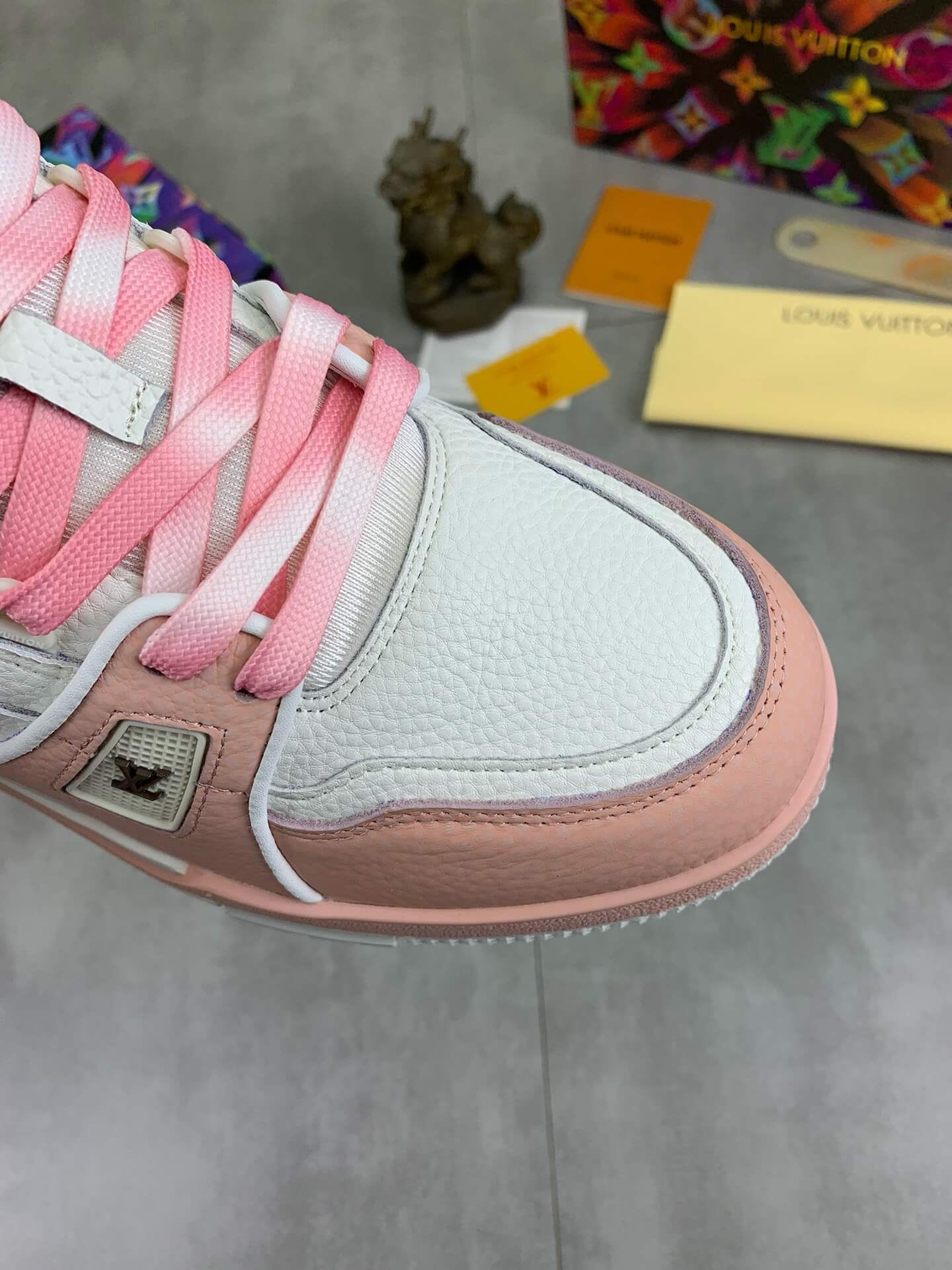 Pink-Laced Sneakers