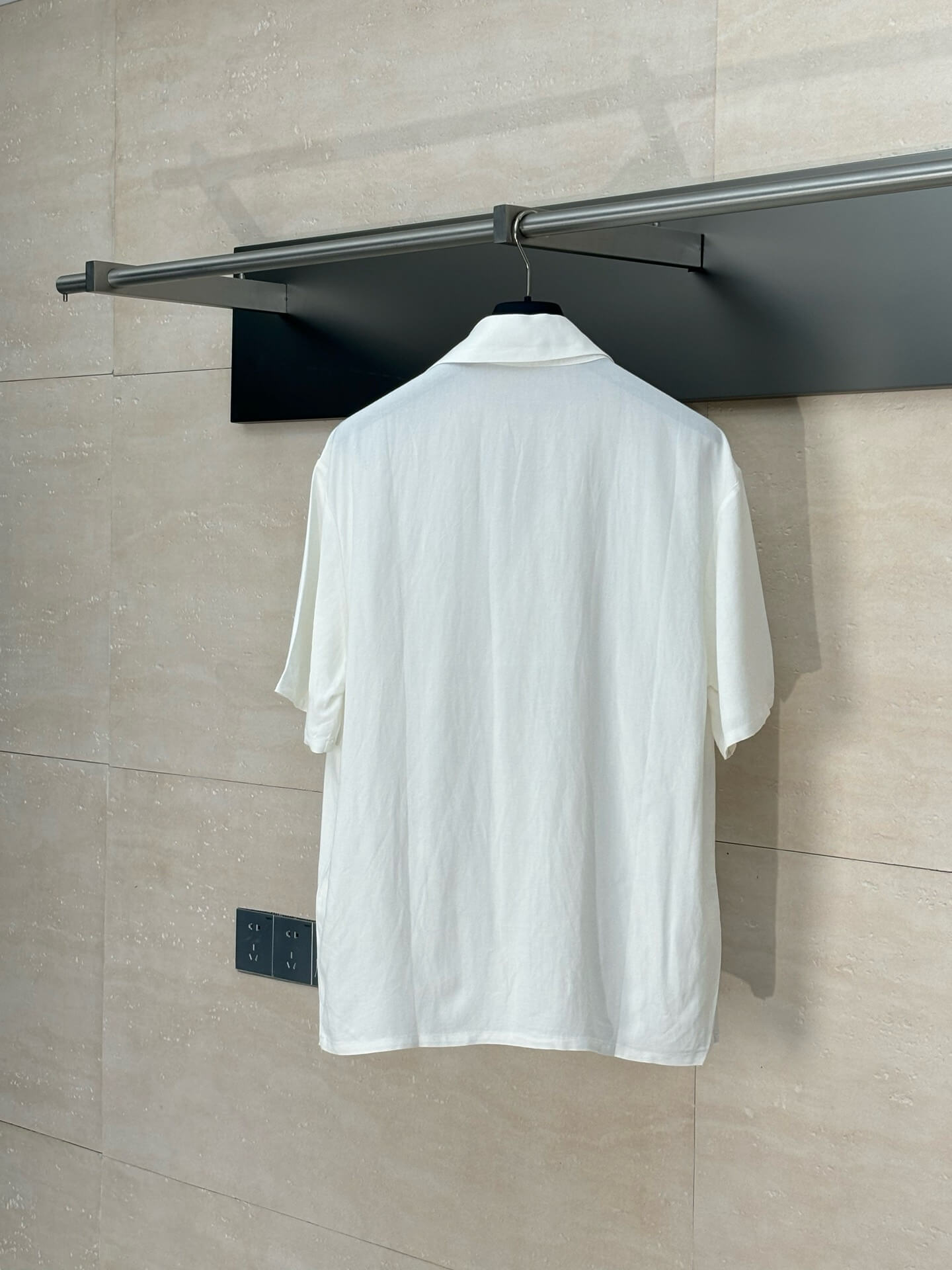 Linen Hollow Embroidery T-Shirt