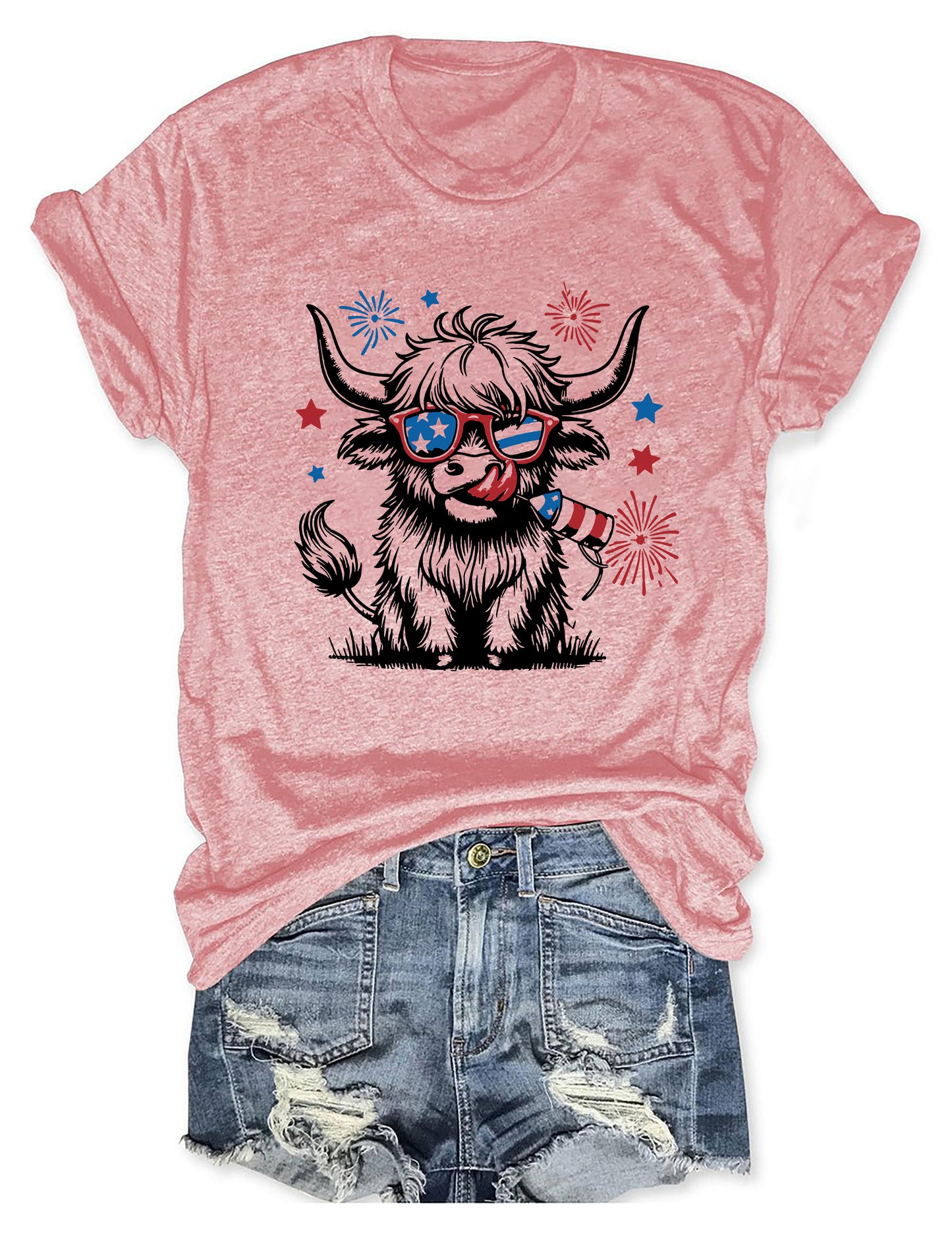 4th July Heifer T-Shirt