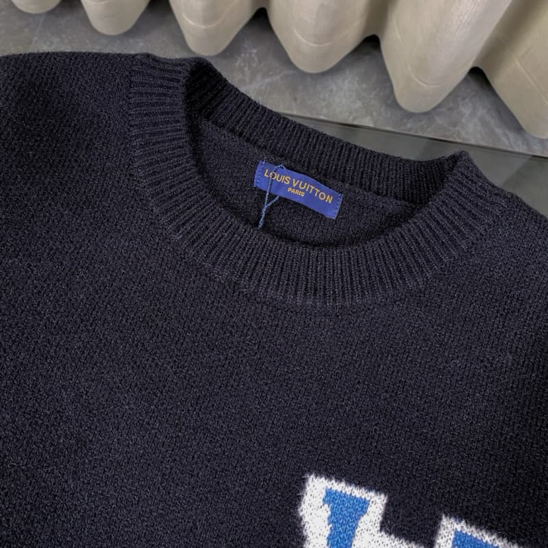 Classic Jacquard Knit Wool Sweater