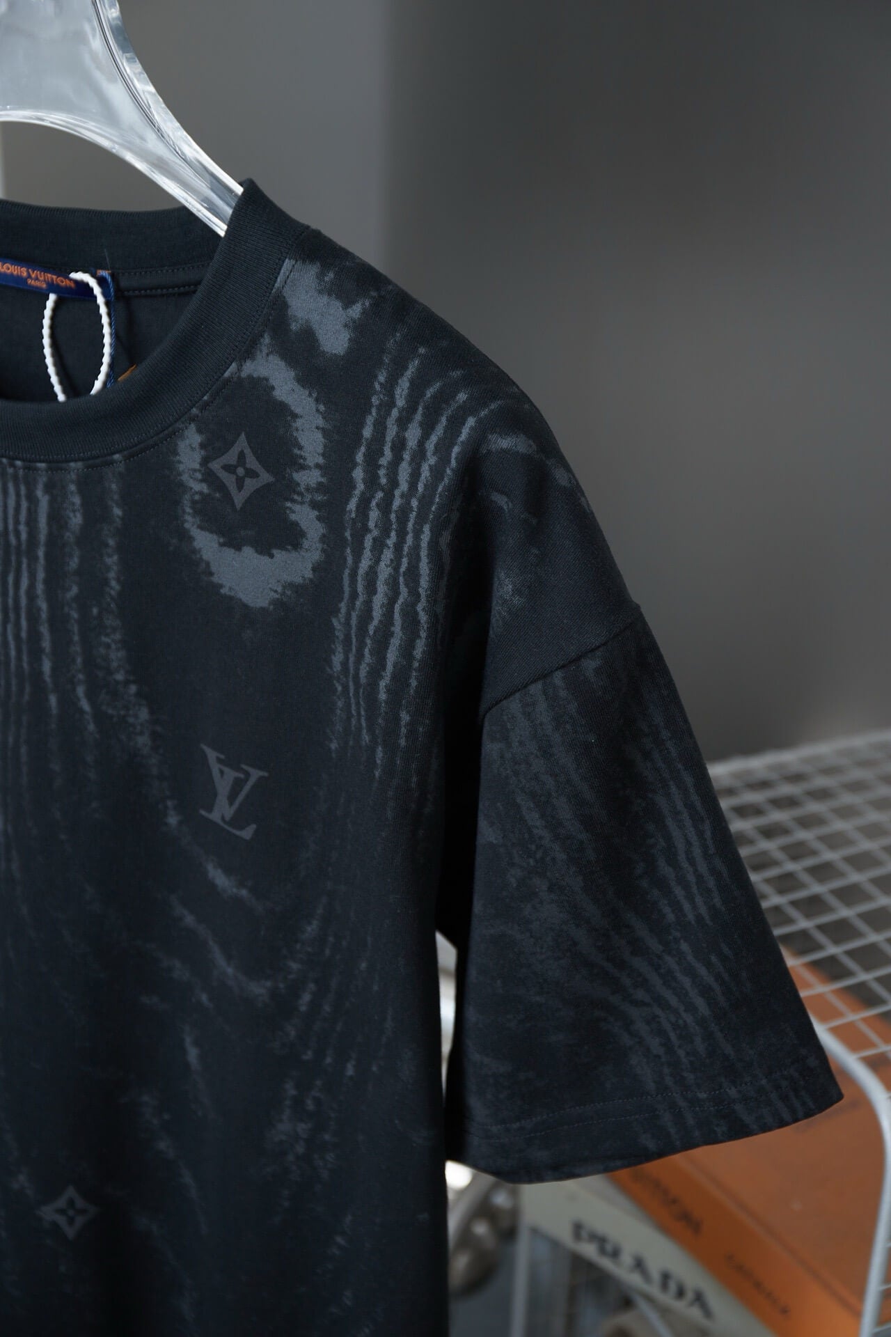 Ripple Texture Puff Print T-Shirt