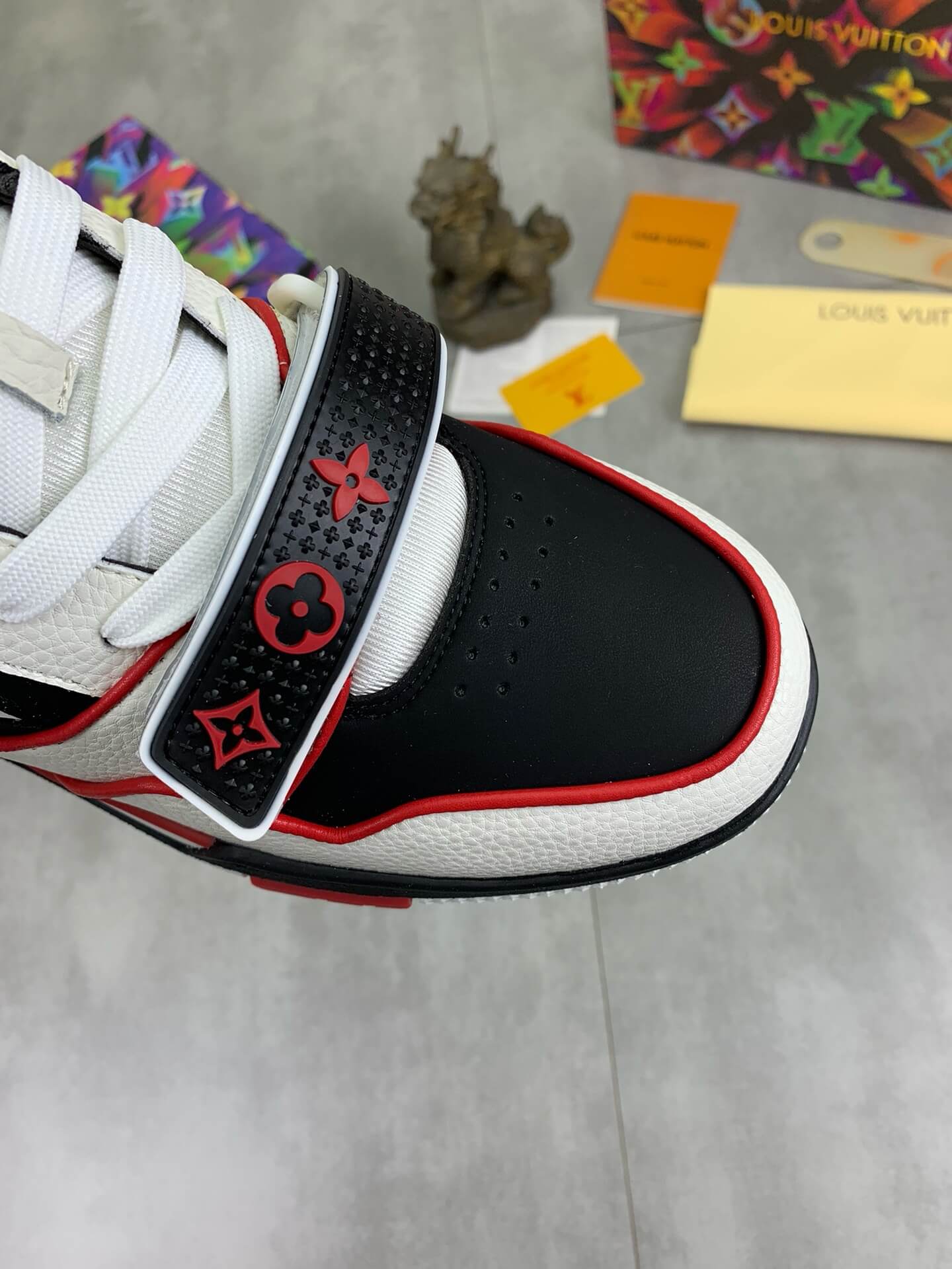 New Red Striped Sneakers