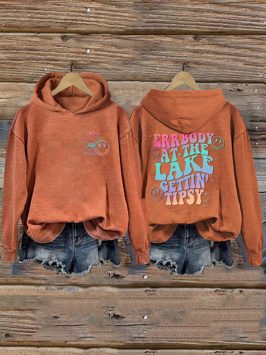 Errbody At The Lake Gettin Tipsy Hoodie